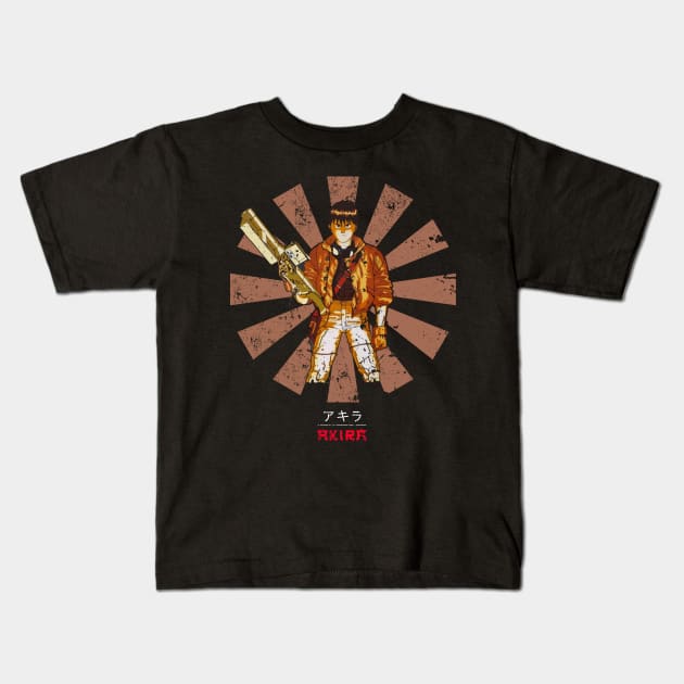 Akira Retro Japanese Kids T-Shirt by Nova5